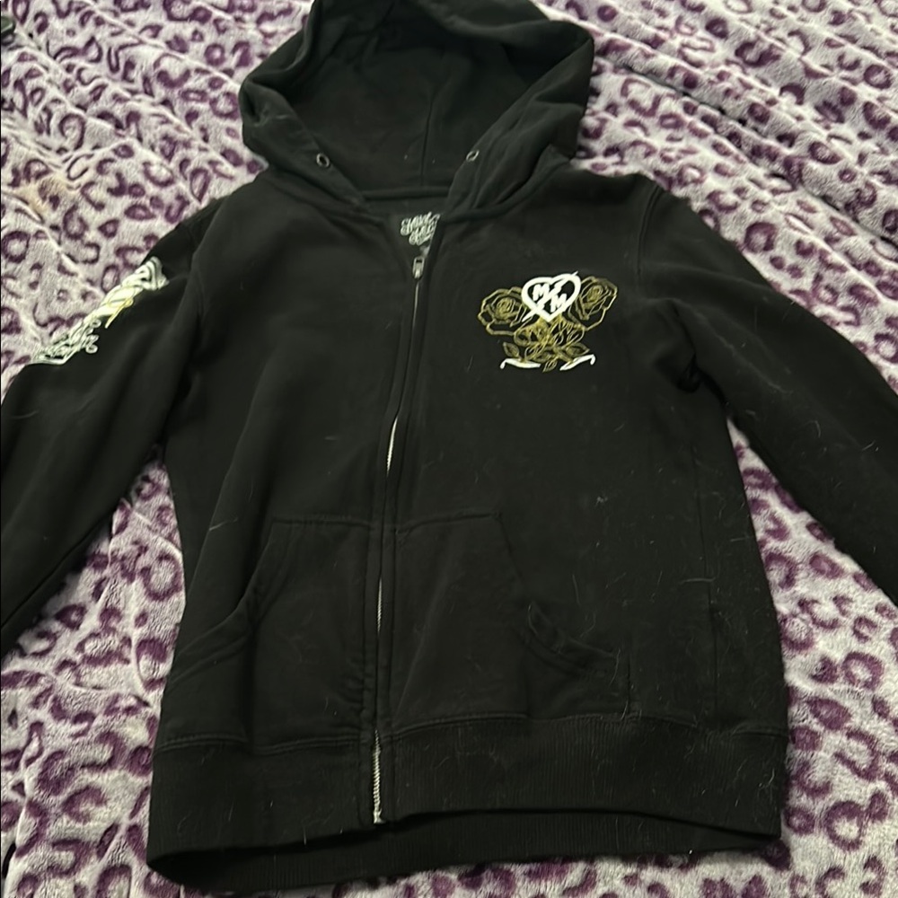 Metal mulisha women’s zip up hoodie small